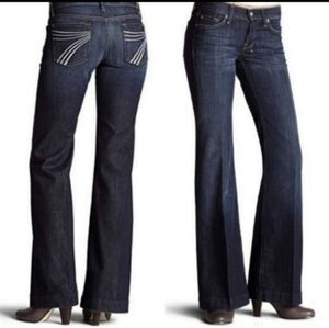 7 For All Mankind Dark Indigo Flare Jeans